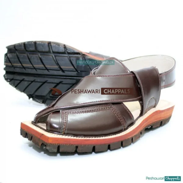 China Cut Brown Quetta Norozi Chappal - Image 5