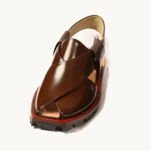 Rich Brown Quetta Norozi Chappal with Double Sole