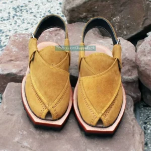 Handmade Suede Leather Norozi Chappal with Double Sole