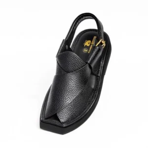 Kaptaan Chappal Black Doted