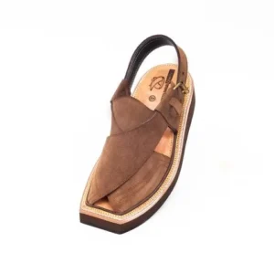 Brown Suede Kaptaan Chappal