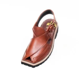 Mustard Peshawari Chappal with Vibram Sole