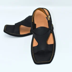 Maulana KhanZeb Panjedar Chappal (Black)