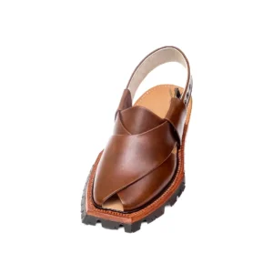 Handmade Mustard Quetta Norozi Shikari Leather Chappal