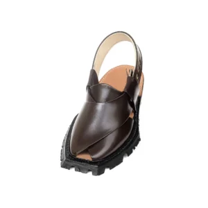 Handmade Brown Quetta Norozi Shikari Leather Chappal