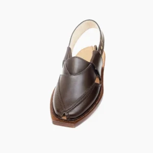 Brown Norozi Chappal With Leather Sole