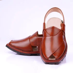 Hand-Crafted Mustard Quetta Norozi Chappal with Double Tyre Sole